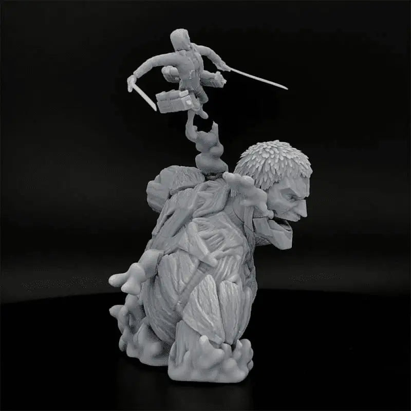 Battleship Titan vs. Mikasa Ackerman Figure - Attack on