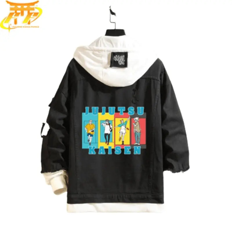 JJK Black Denim Jacket Jujutsu Kaisen™ - Main Image