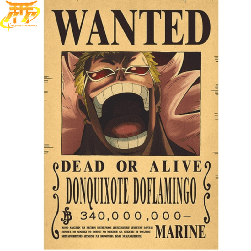 Poster Wanted Doflamingo - One Piece