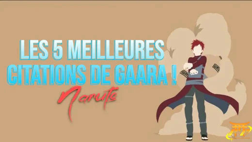 The 5 best quotes of Gaara!