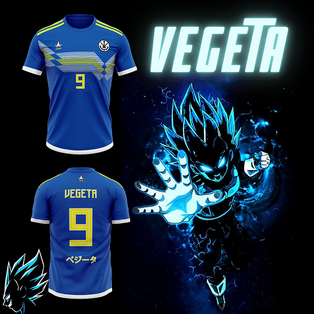 Vegeta SSJ Blue Football Shirt - Dragon Ball Z™