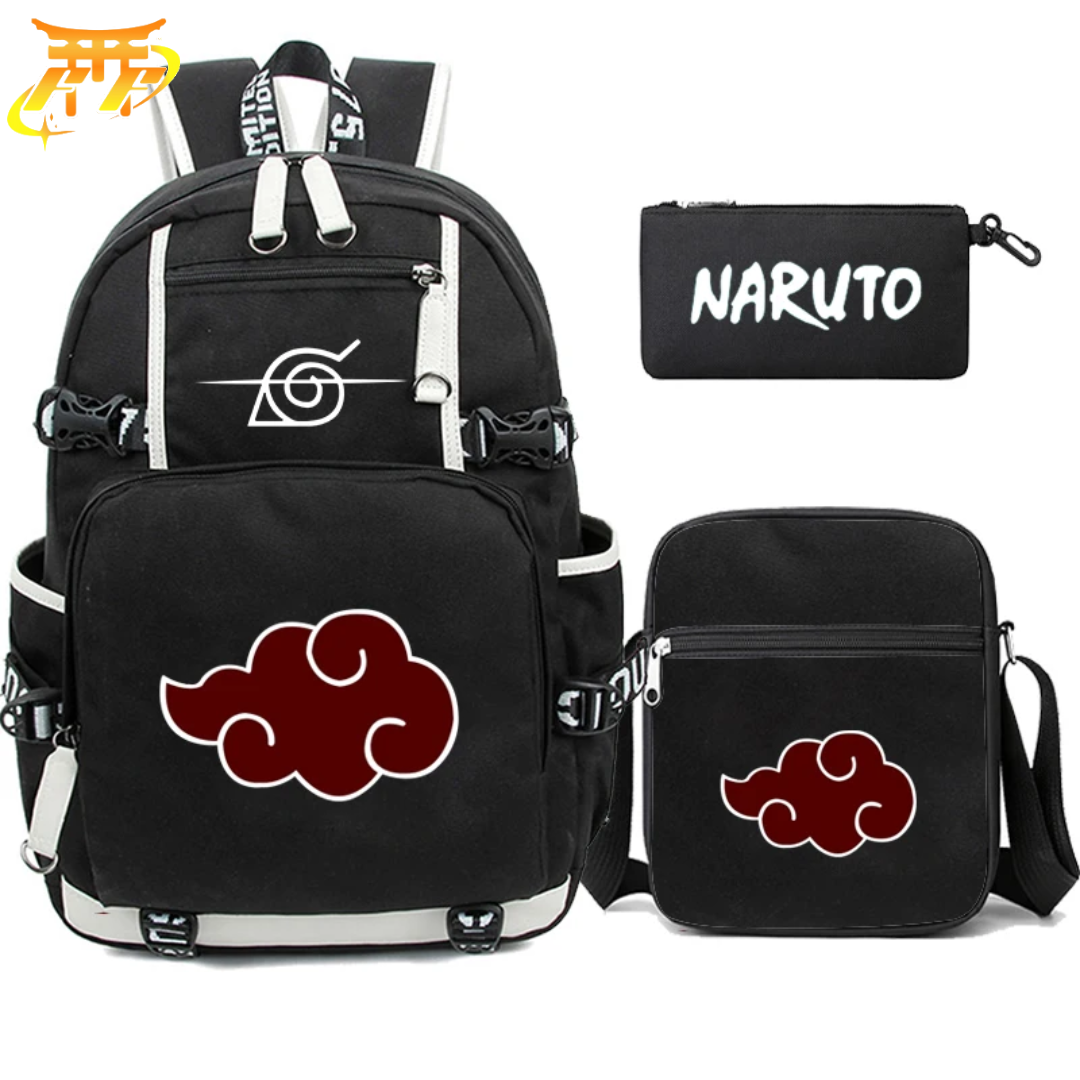 Akatsuki Backpack + Pencil Case + Bag - Naruto Shippuden™