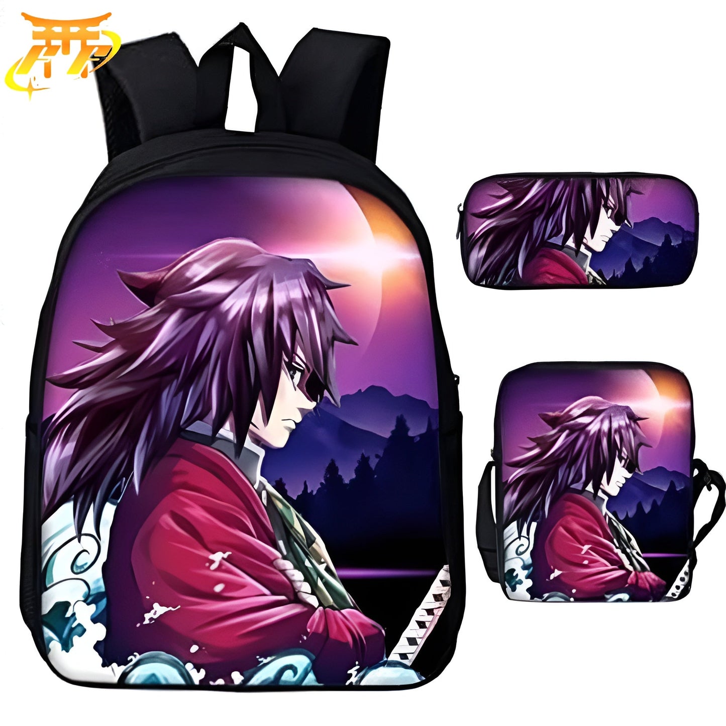 Giyu Tomioka  Backpack + Pencil Case + Bag - Demon Slayer™