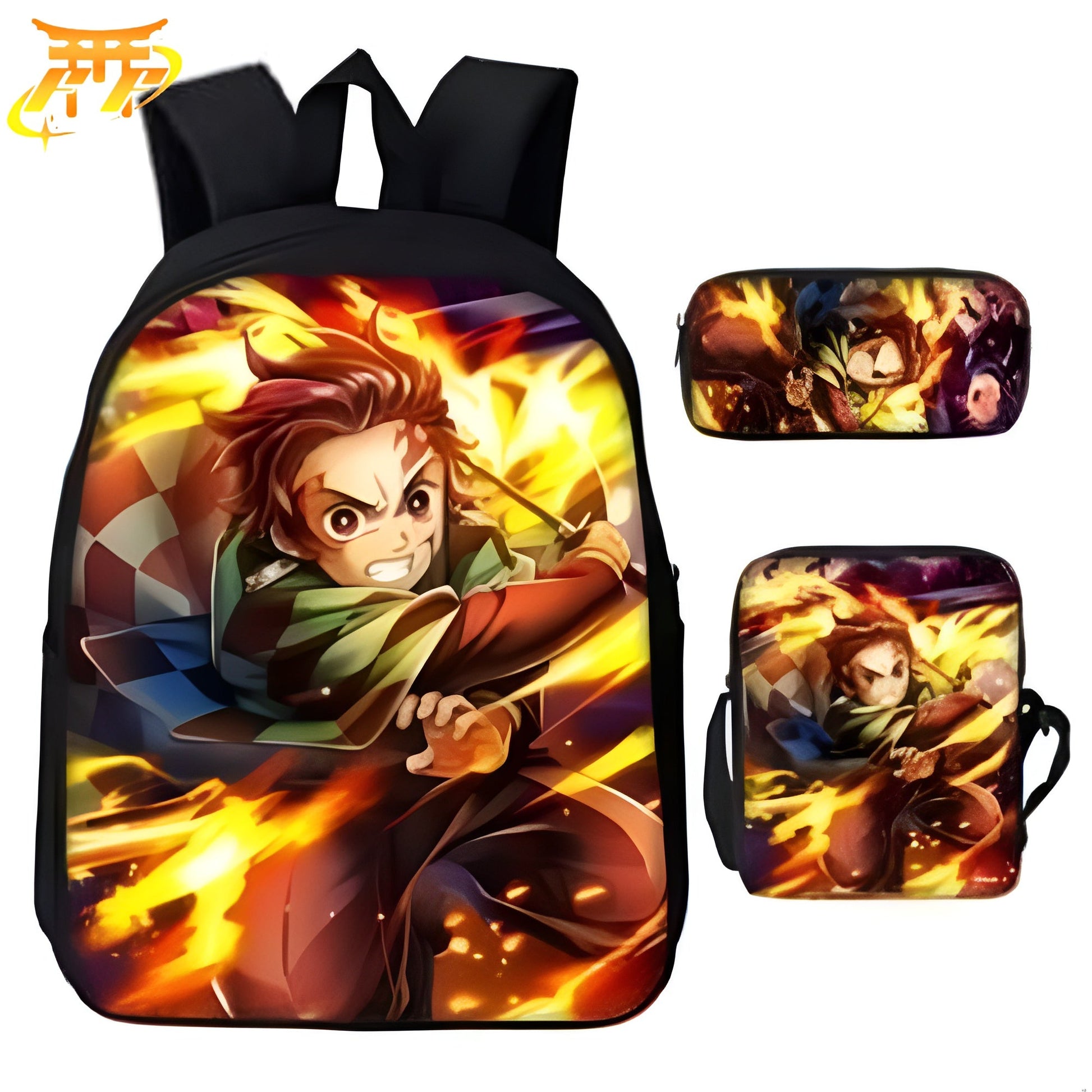 Tanjiro Sun Breathing Backpack + Pencil Case + Bag - Demon Slayer™