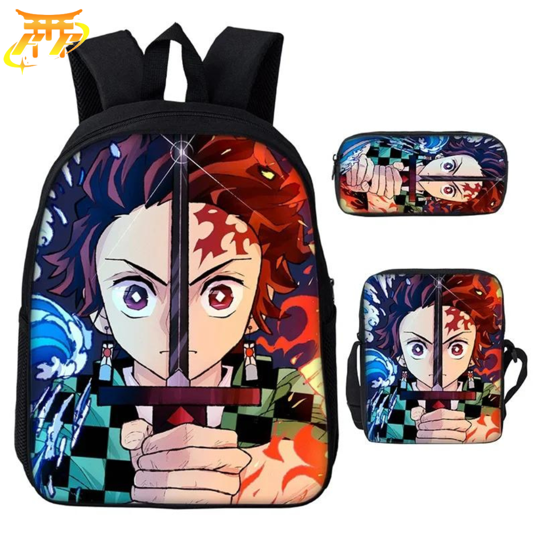 Tanjiro the Demon Slayer Backpack + Pencil Case + Bag - Demon Slayer™