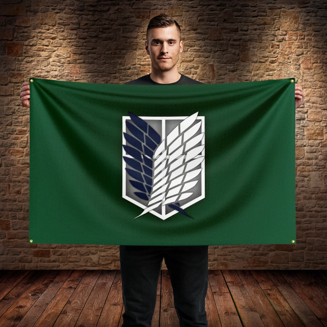 Coat of Arms Wings of Freedom Flag - Attack on Titan™