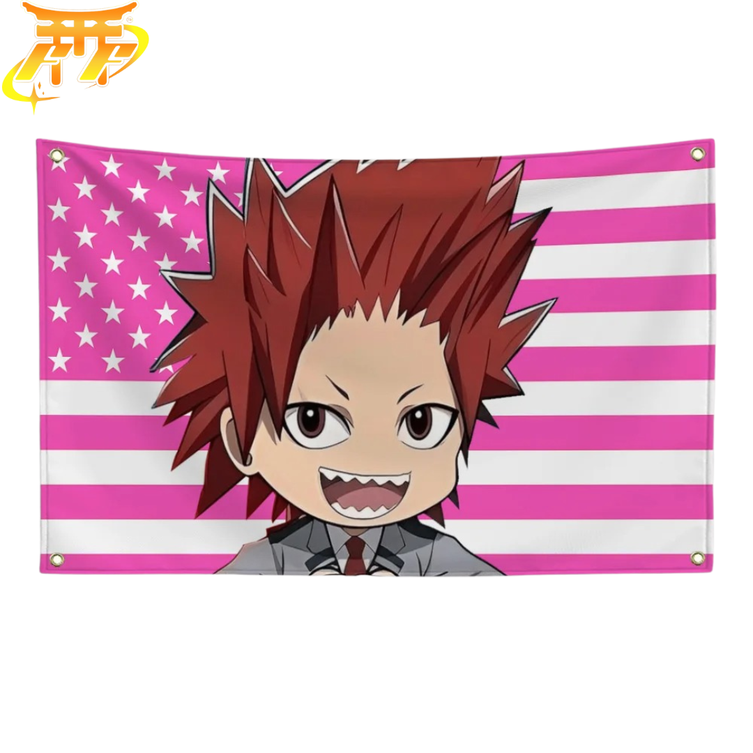 Eijiro Kirishima "Student Chibi Style" Flag - My Hero Academia™