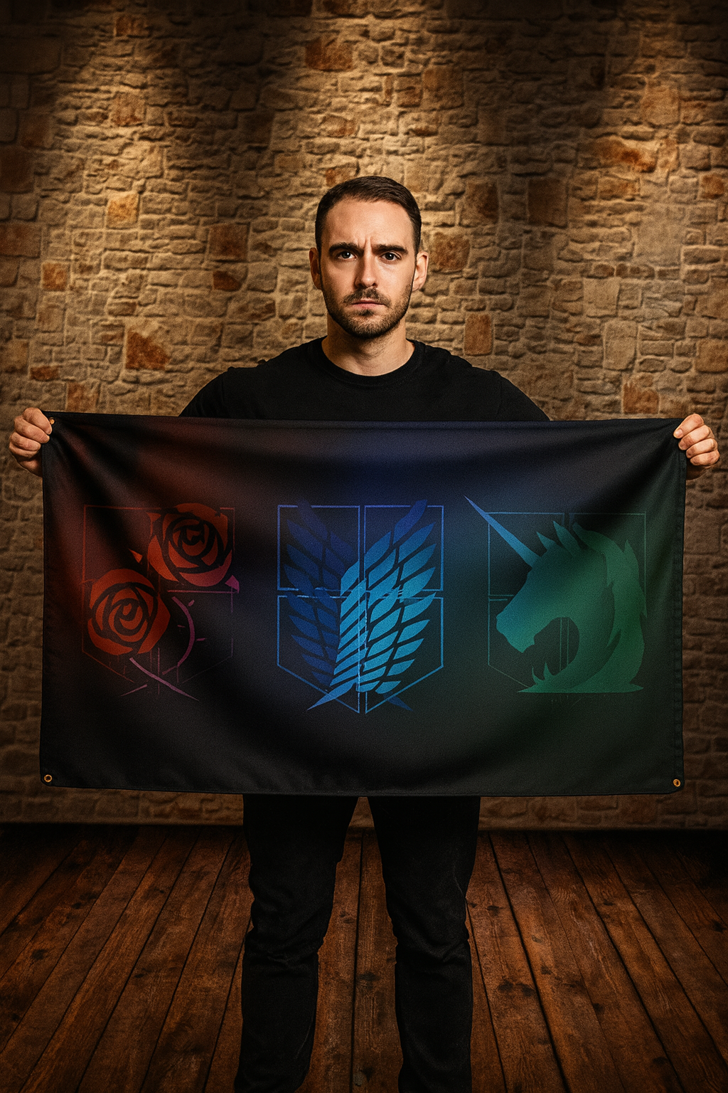 Emblems of the Three Brigades Flag - Attack on Titan™