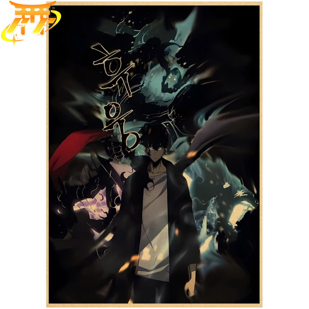 Sung Jin-Woo "March of Shadows" Poster – Solo Leveling™
