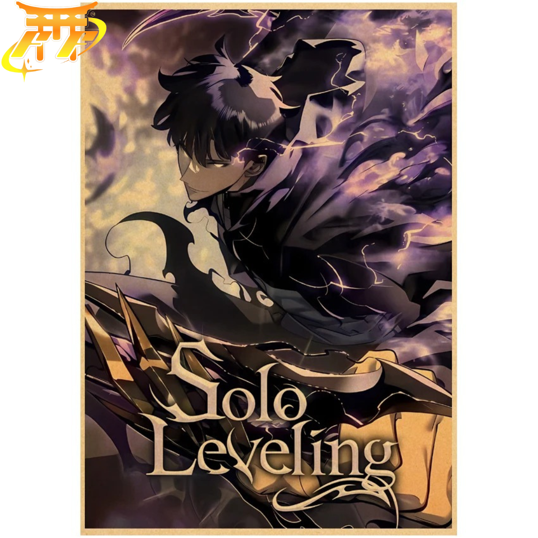 Sung Jin-Woo "Power of Shadows" Poster – Solo Leveling™
