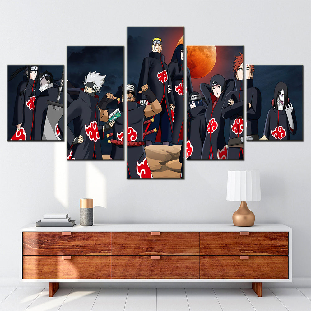 Akatsuki Outfit Ninjas Painting - Naruto Shippuden™