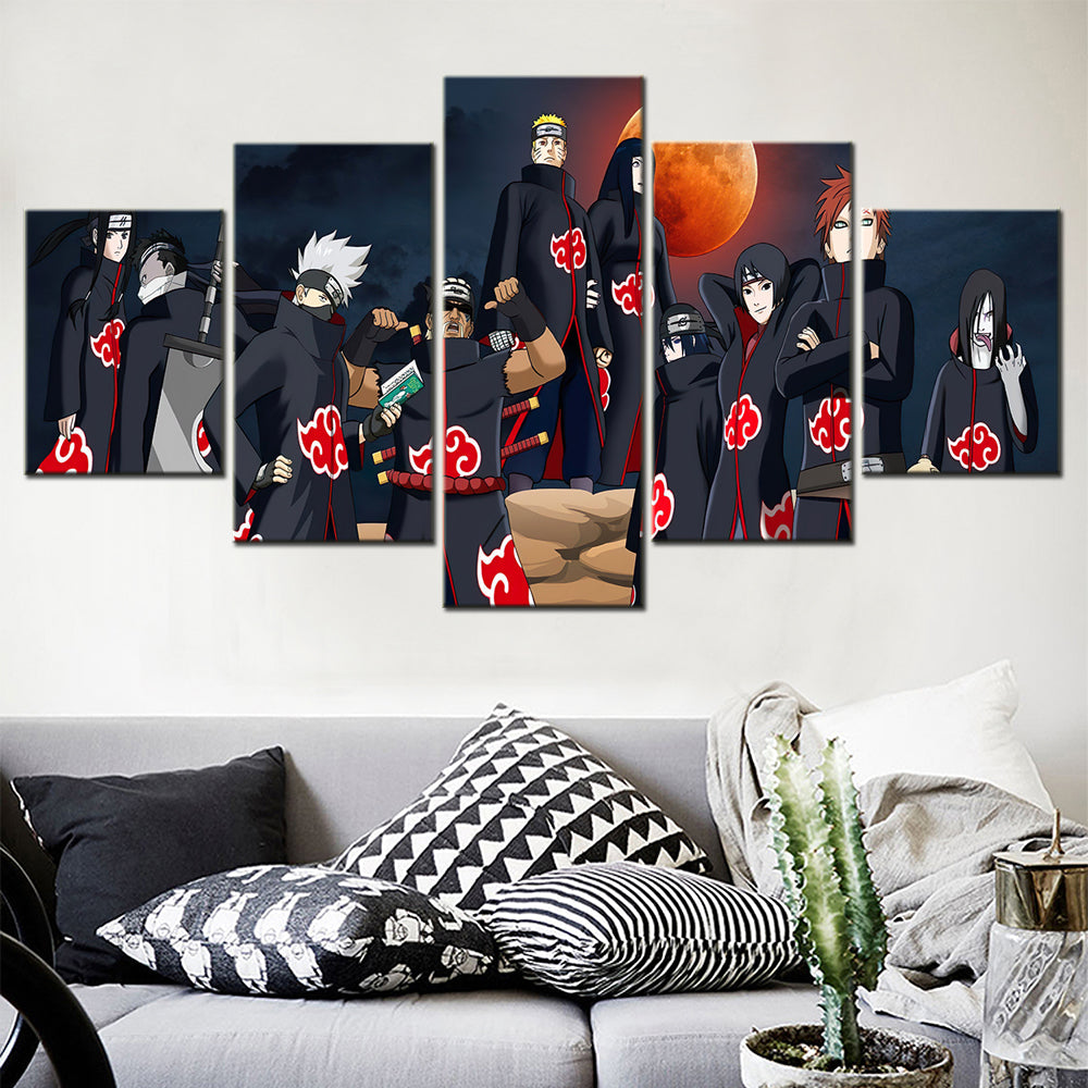 Akatsuki Outfit Ninjas Painting - Naruto Shippuden™