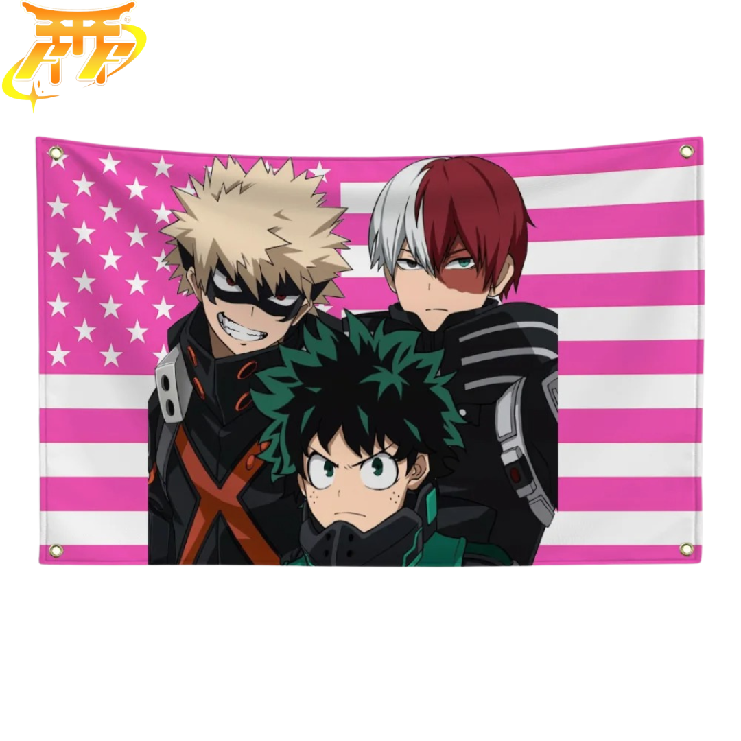 "Trio of Heroes" Flag – My Hero Academia™