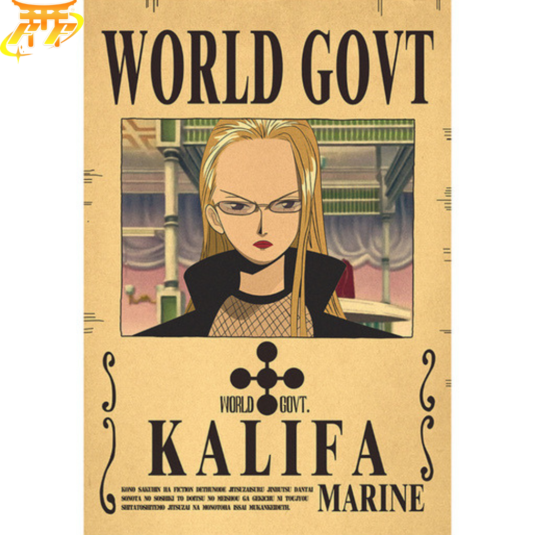 poster-wanted-kalifa-one-piece™