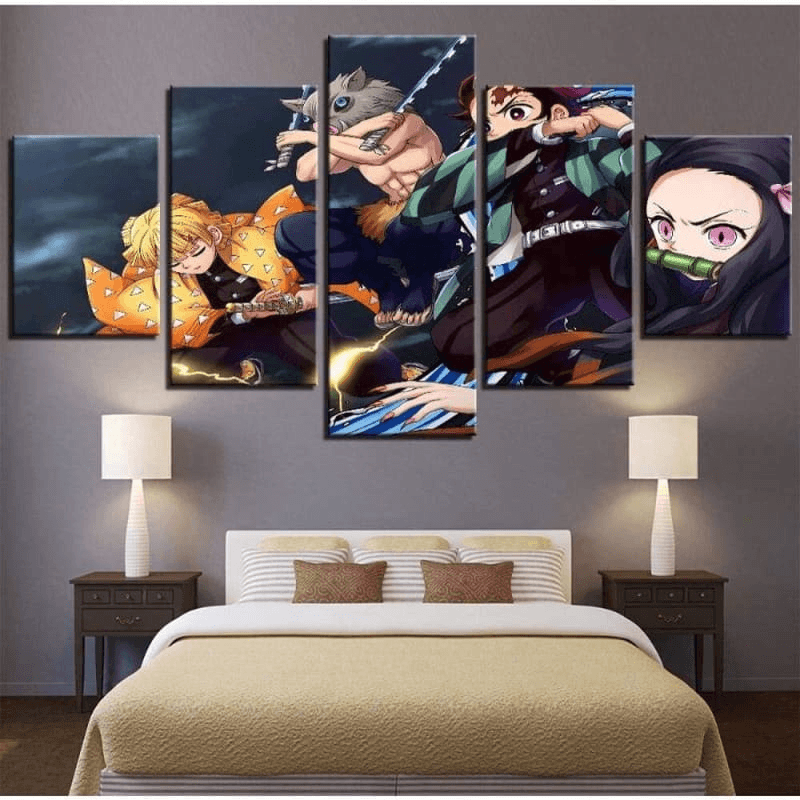 Painting Tanjiro Nezuko Zenitsu and Inosuke - Demon Slayer™