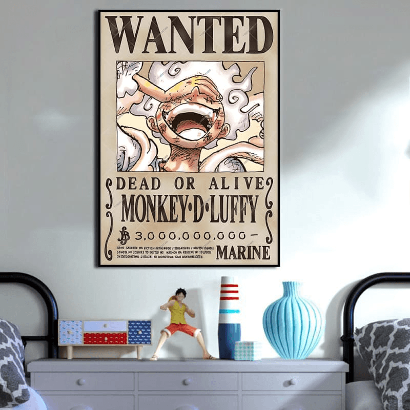 Poster Wanted Luffy Yonko - One Piece™